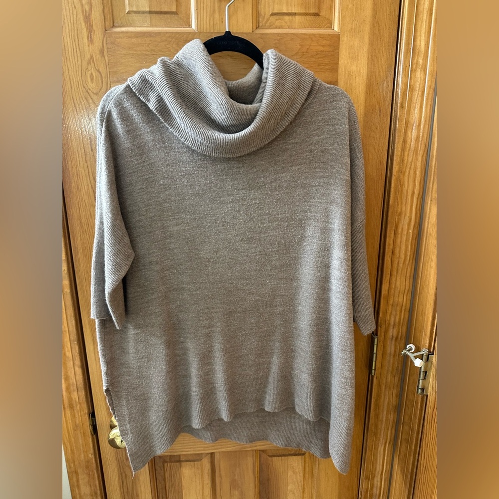Sweet Romeo Heather Gray Turtleneck Sweater